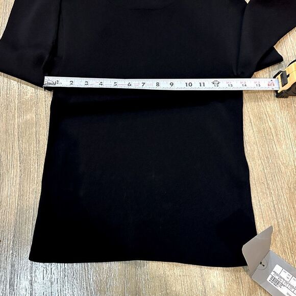 Balenciaga Unisex Knit Ribbed Logo Patch‎ Turtleneck Jumper Black Size Small - Picture 8 of 15